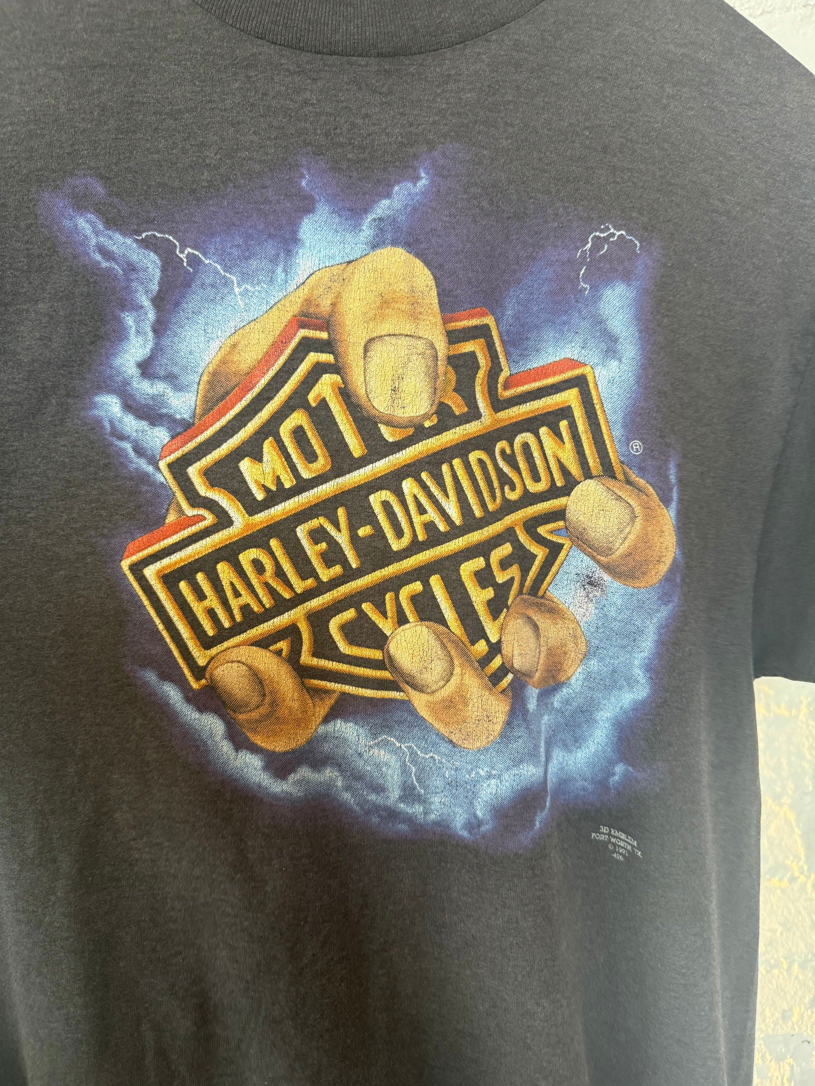 1991 Harley Davidson Fist Tee Size - XL - LFDW