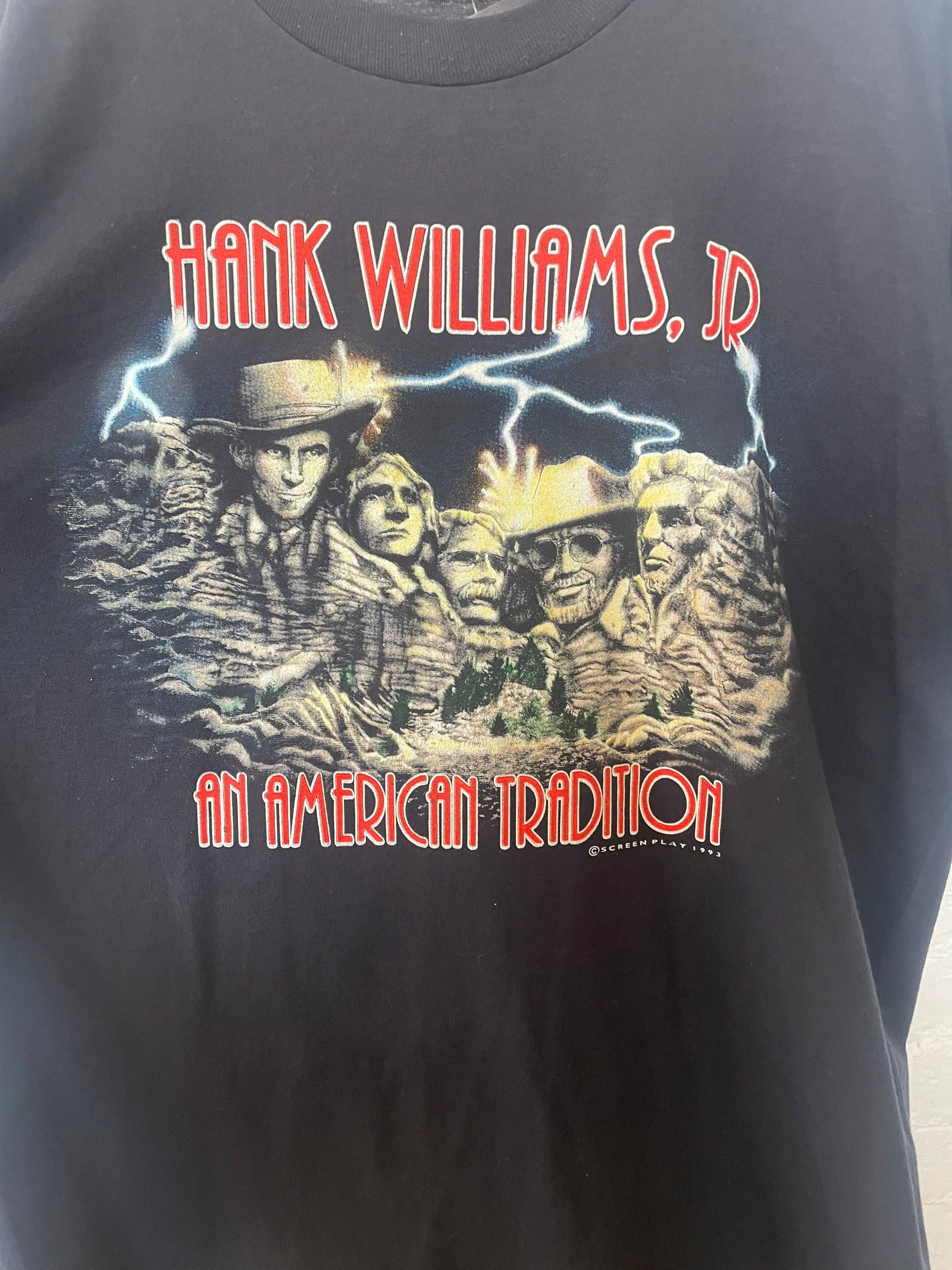 1993 Hank Jr An American Tradition tee - Size XL - LFDW