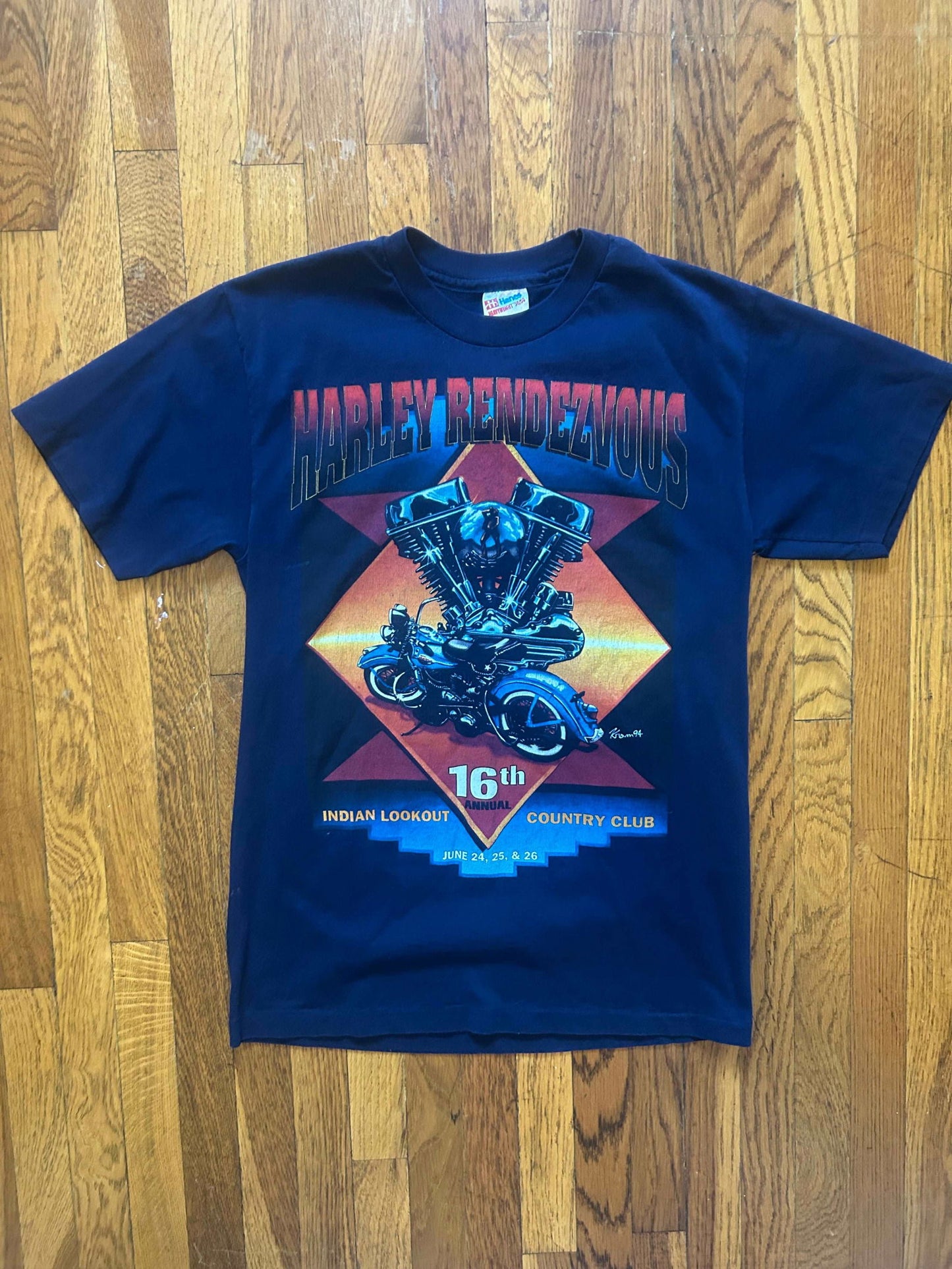 1994 Harley Rendezvous Tee Size - Medium - LFDW