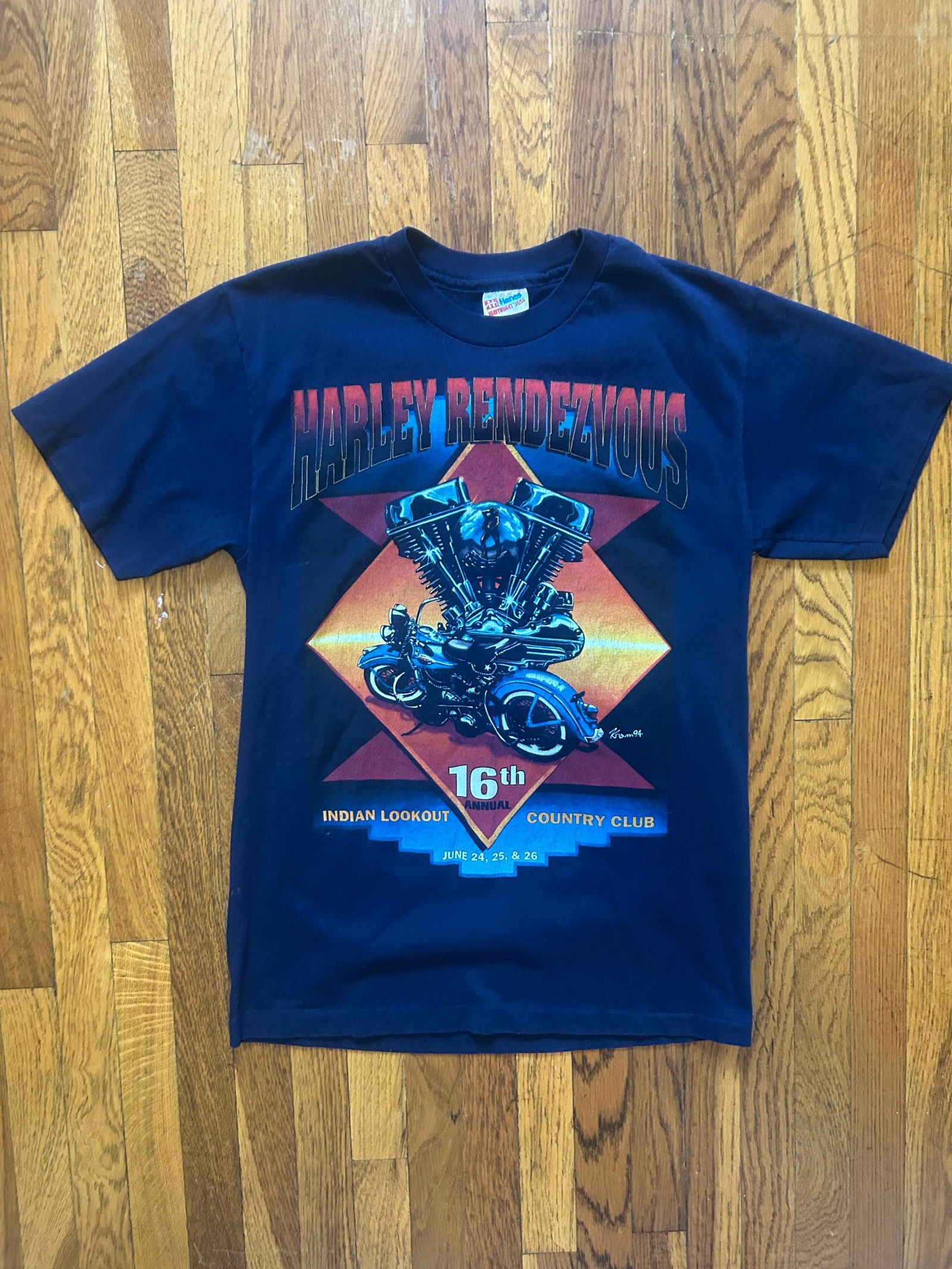 1994 Harley Rendezvous Tee Size - Medium - LFDW