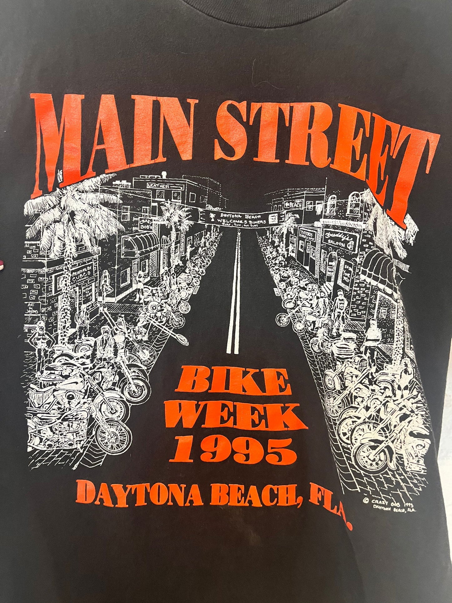 1995 Main Street Bike Week Tee Size- M - LFDW