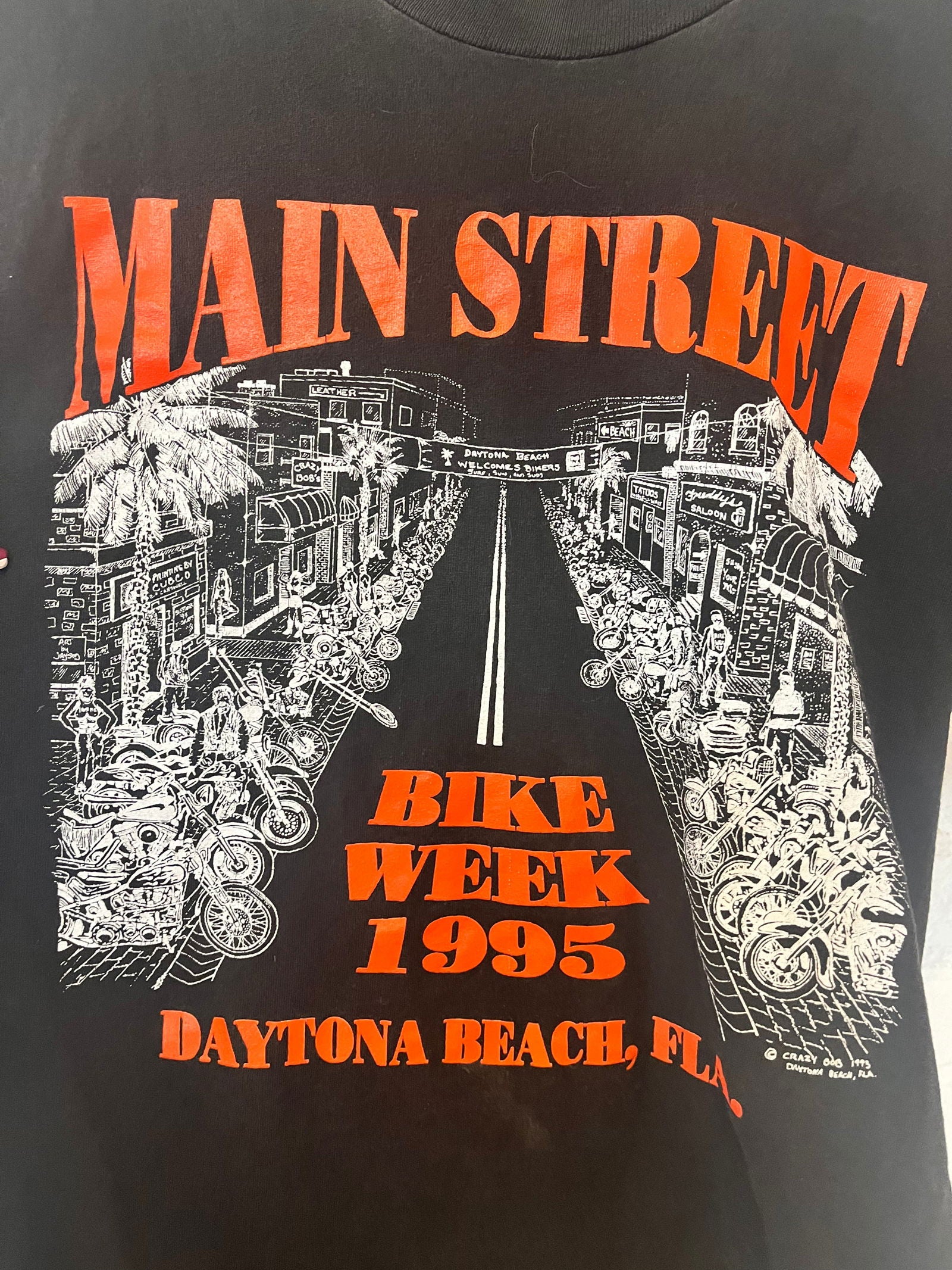 1995 Main Street Bike Week Tee Size- M - LFDW
