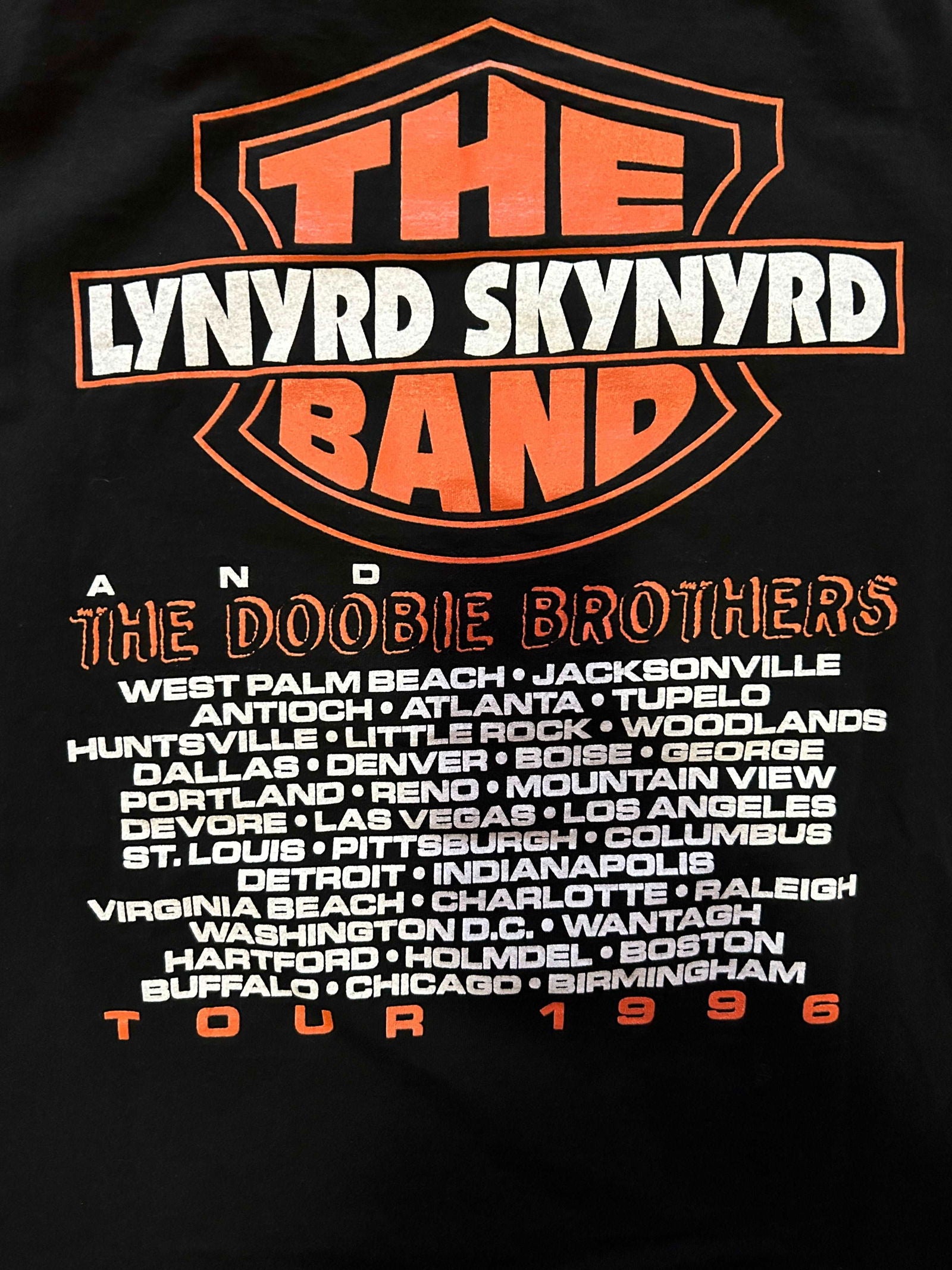 1996 Lynyrd Skynyrd Tour Tee Size - Large - LFDW