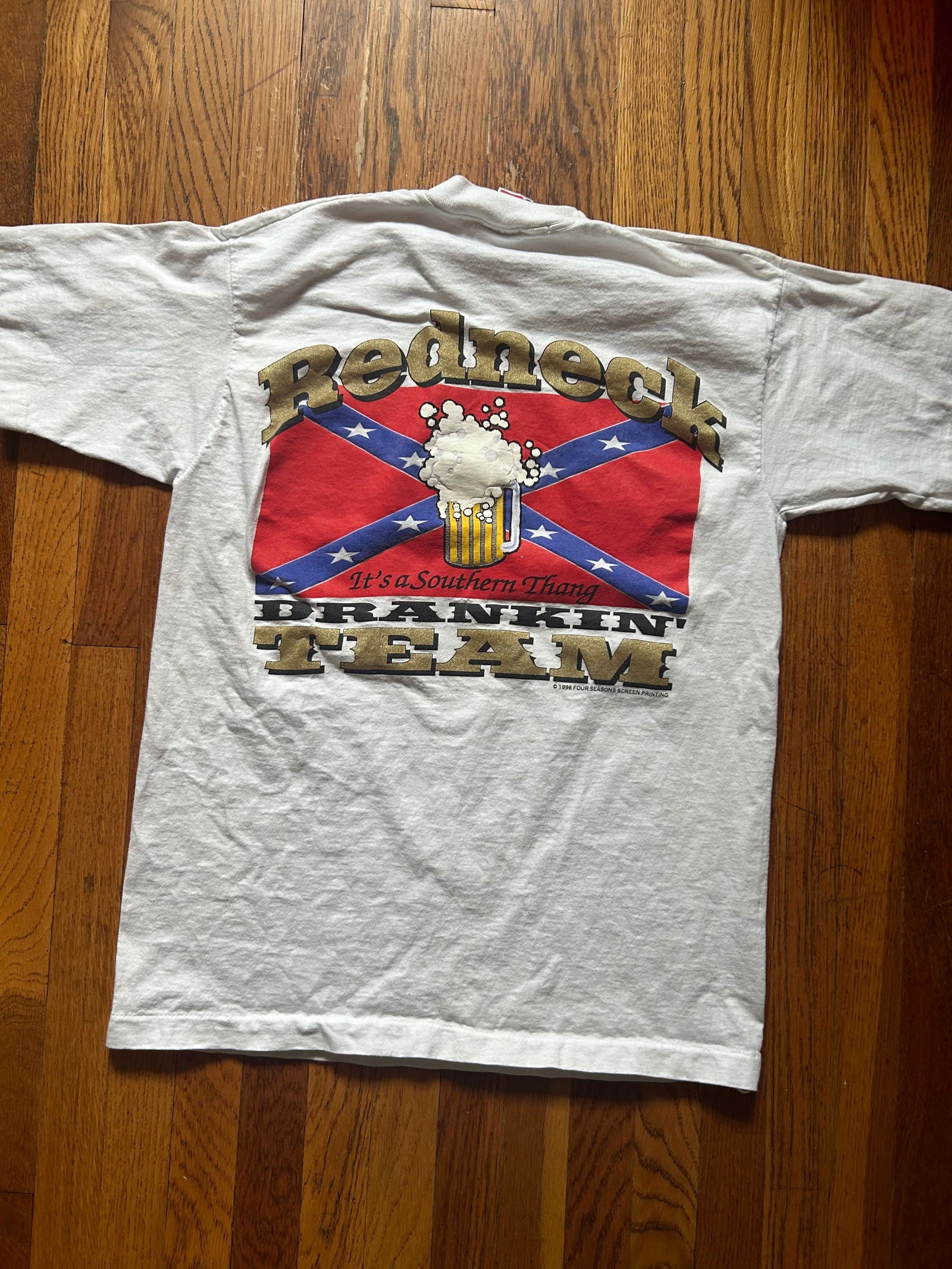 1996 Redneck Drinking Team Tee Size - L - LFDW