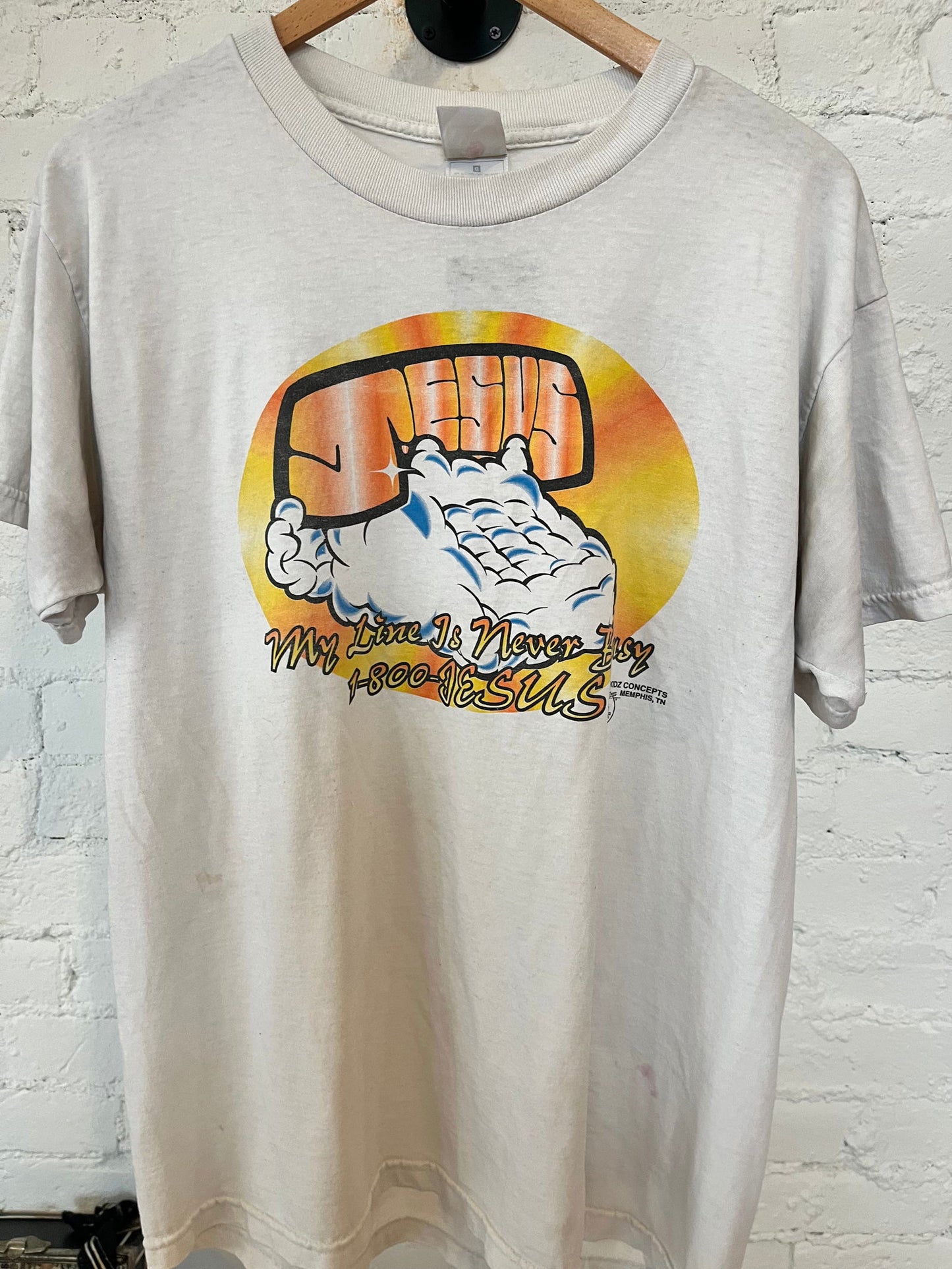 1997 Jesus “My Line Is Never Busy” Tee Size- L - LFDW