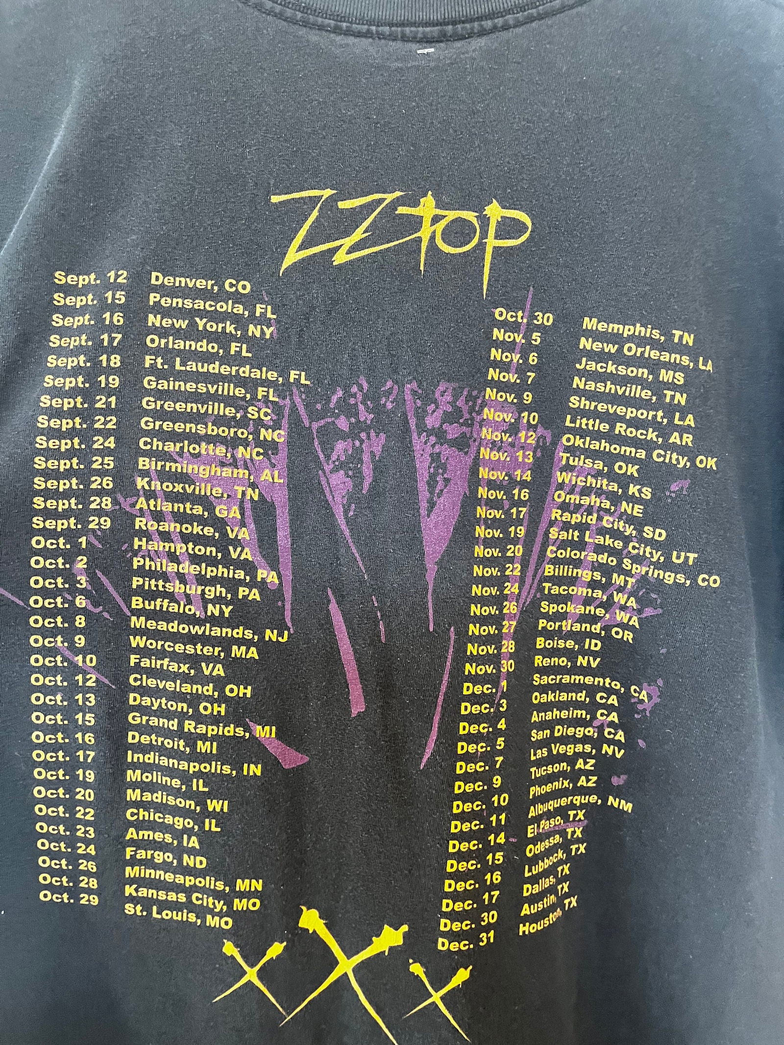 1999 ZZ Top Tour Shirt Size-XL - LFDW