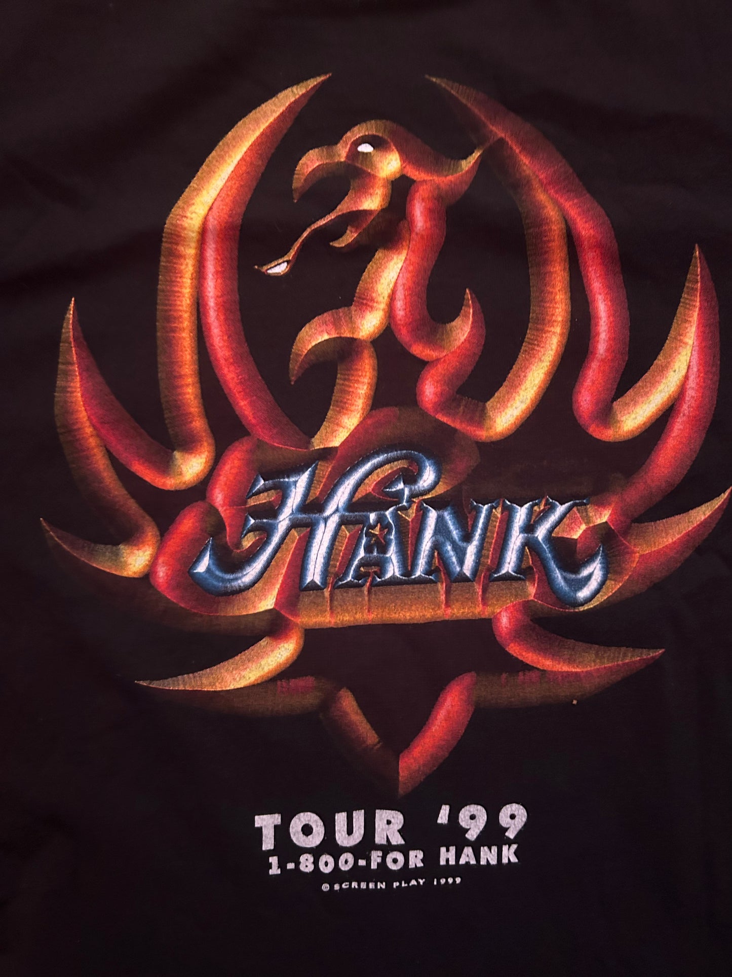 1999 Hank Jr Are Your Ready Tour Tee Size - XL