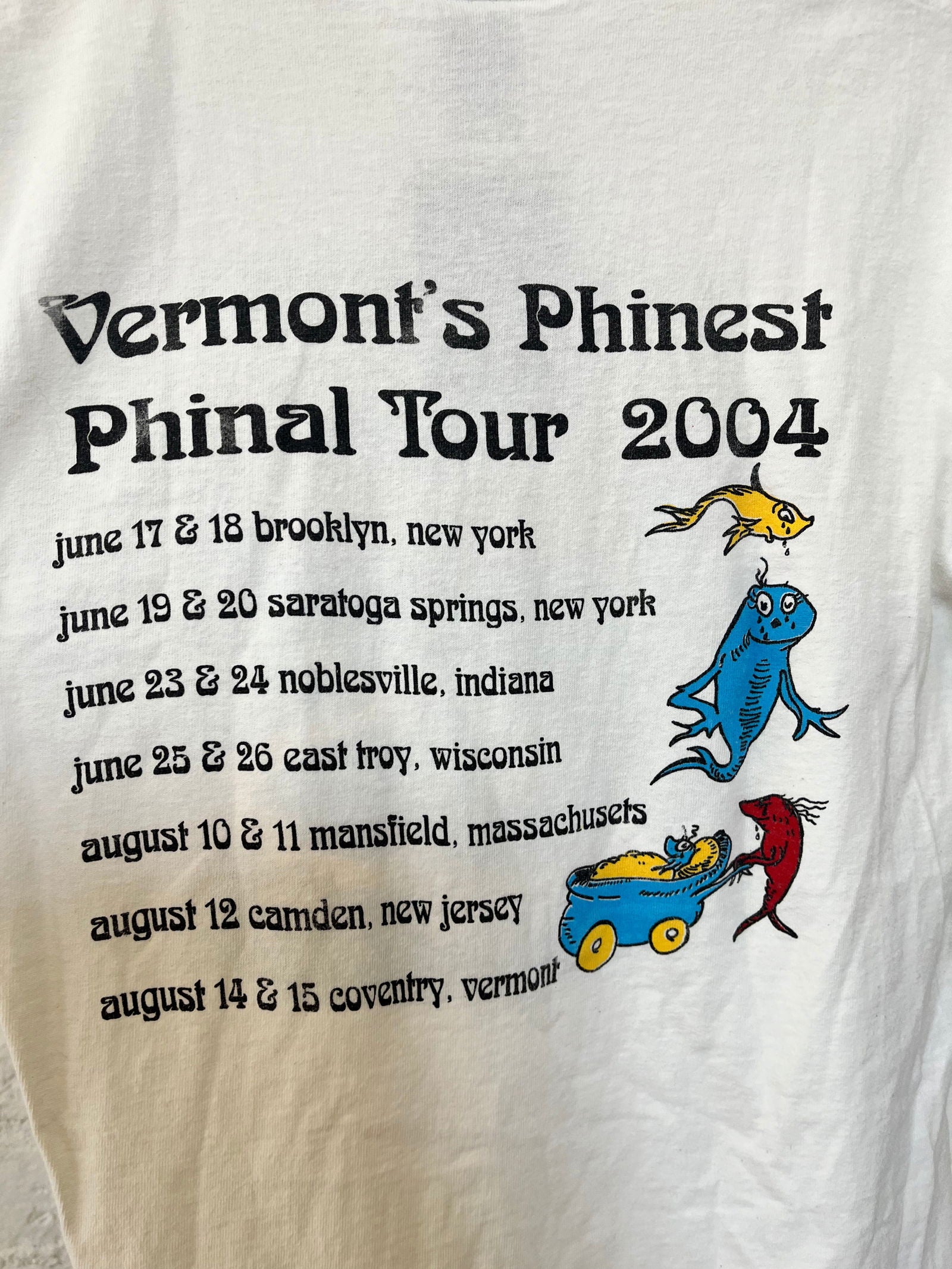 2004 Phish Pharewell Boys Tour Tee Size- S - LFDW