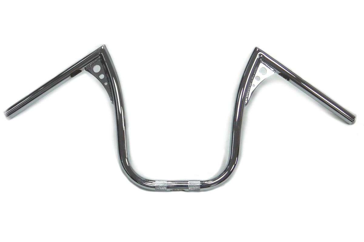 13" Chrome Z-Bar Handlebar with Wiring Slots