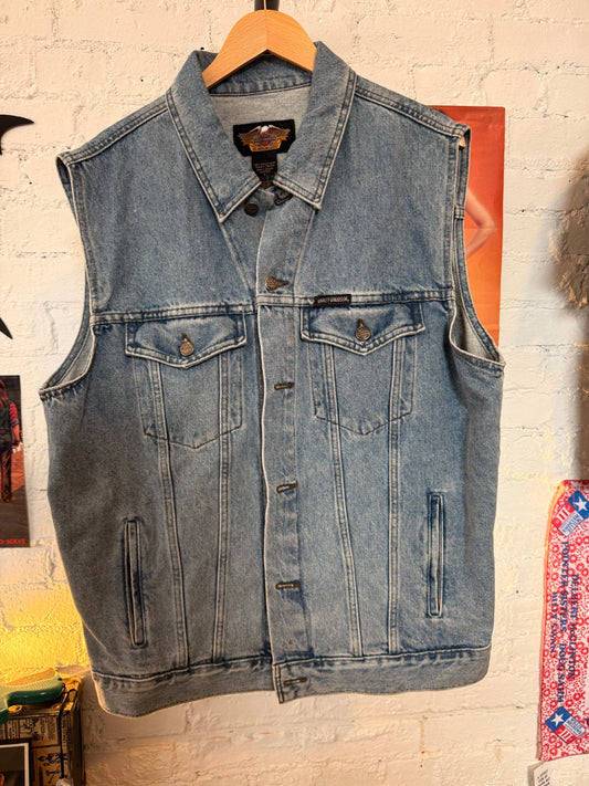 Y2K Harley Davidson Vest Size-L LFDW