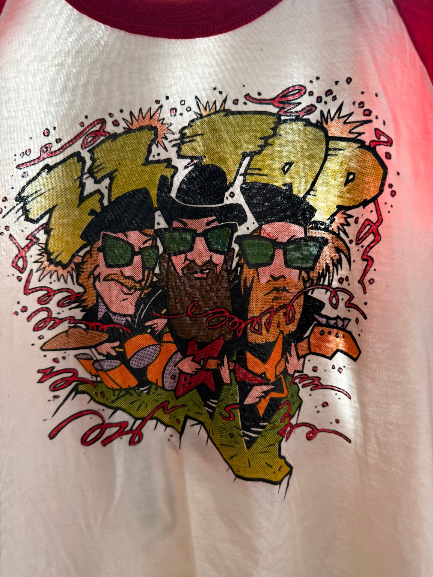 1981 Dusty Hill Personal Collection ZZ Top Caricature Tee Size-S LFDW