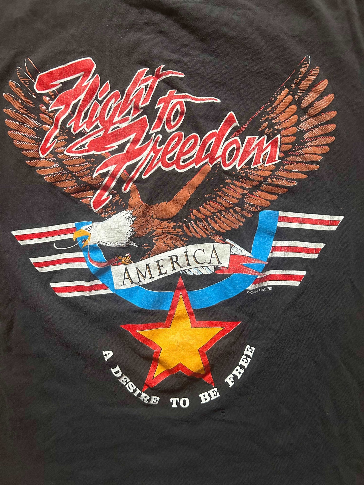 1990 Fight For Freedom Tee Size - M