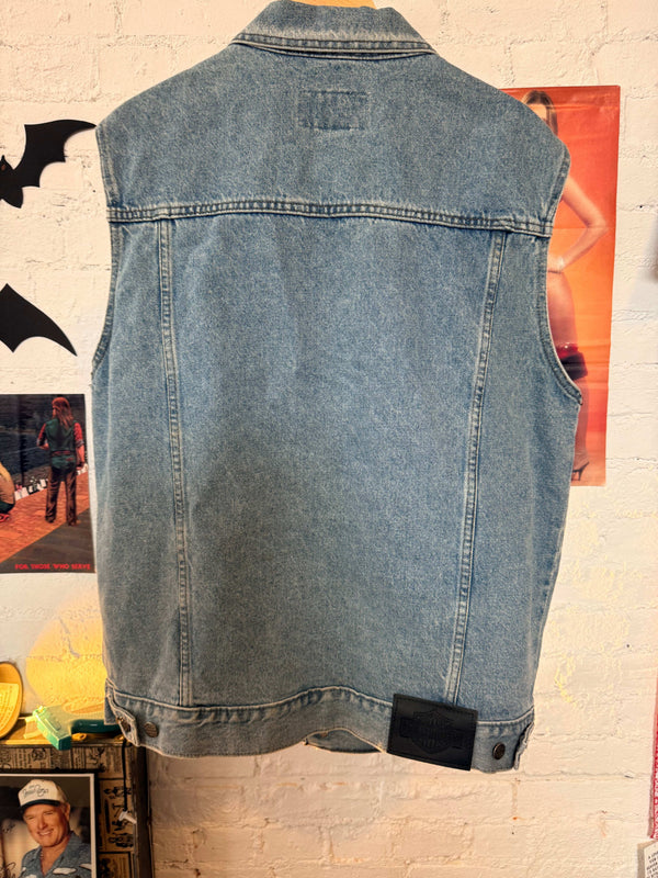 Y2K Harley Davidson Vest Size-L LFDW