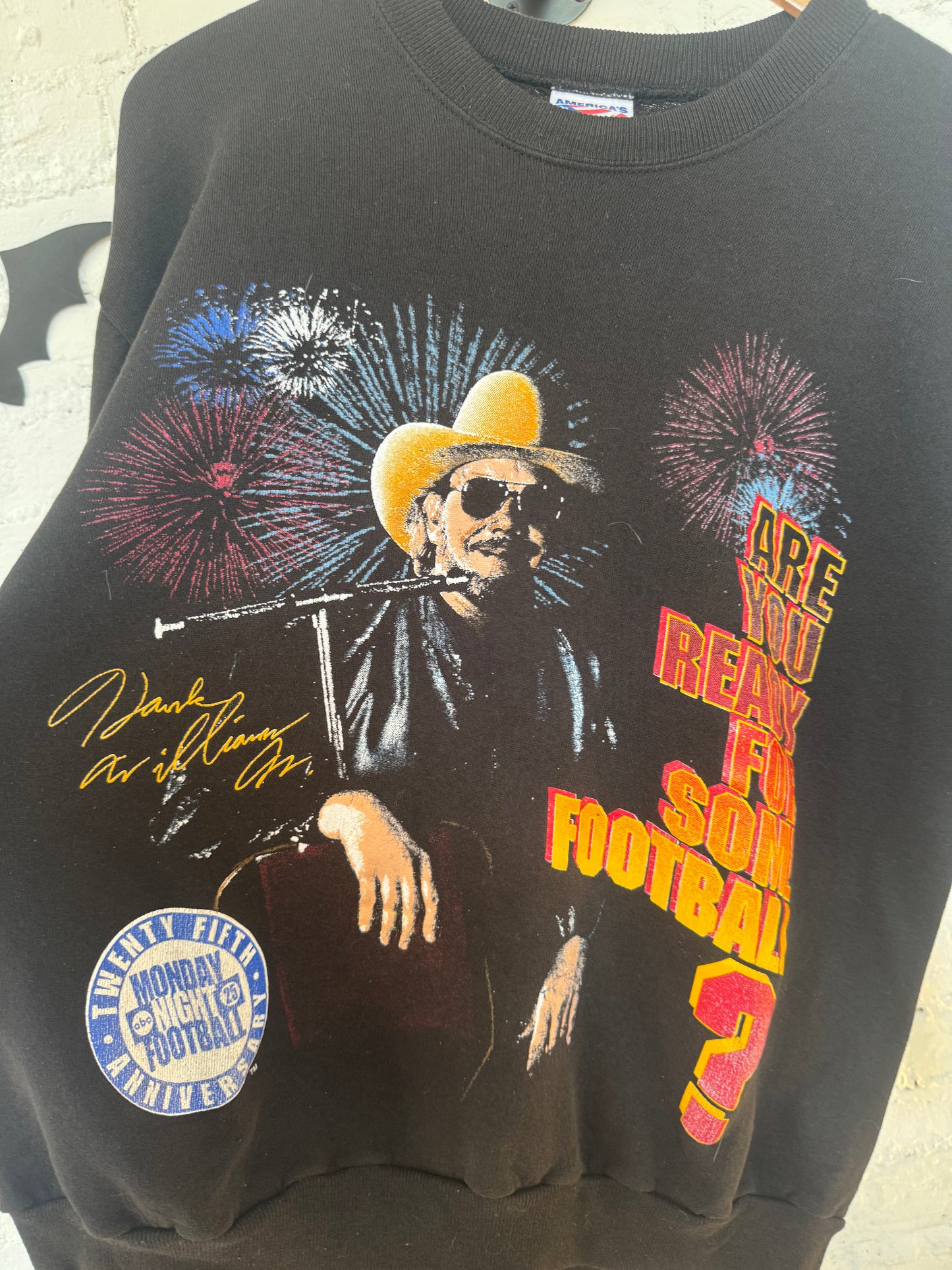 1995 MNF Hank Jr Crew Neck Size - L