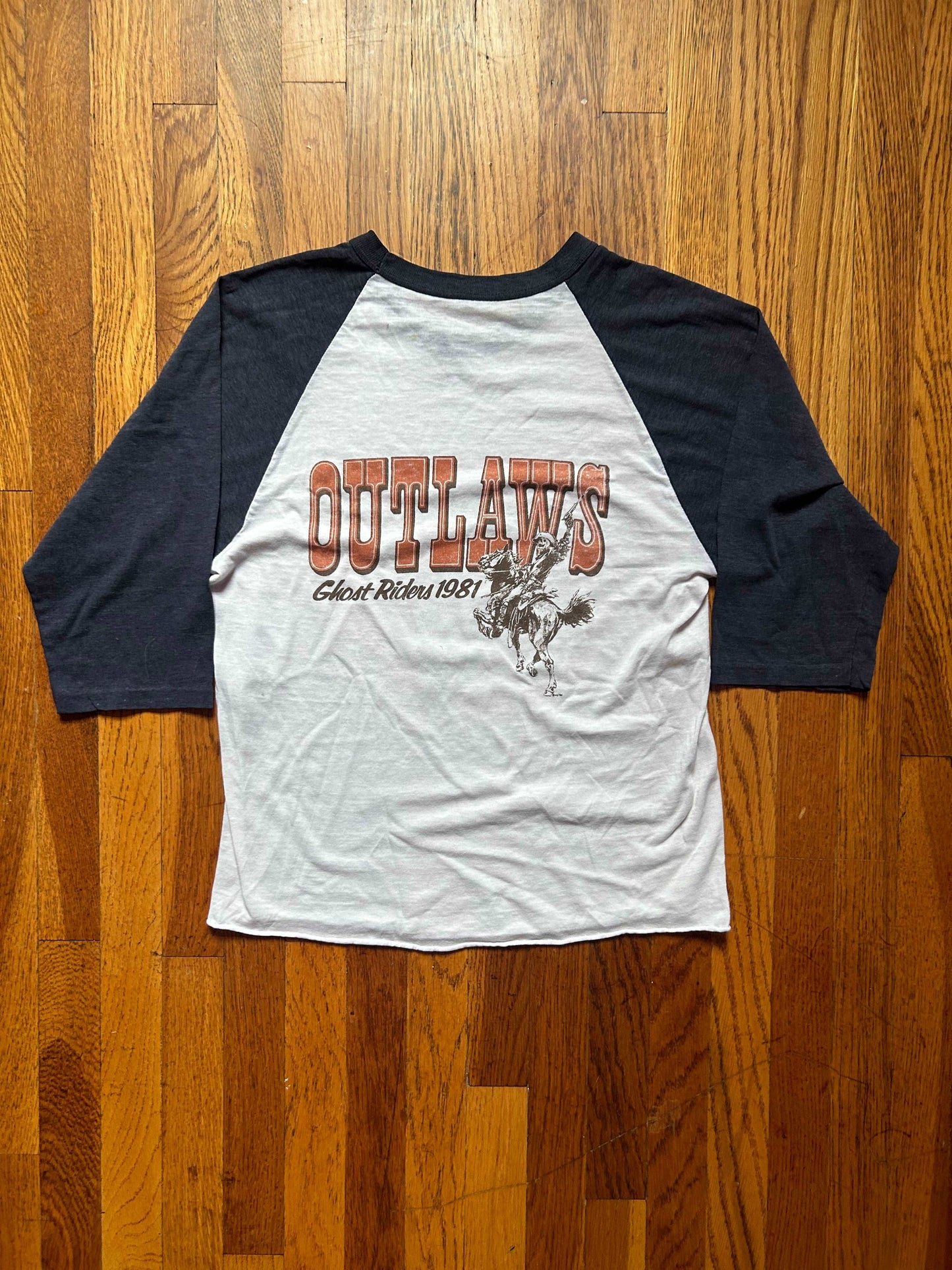 1981 Outlaws Ghost Rider Raglan Size - Small