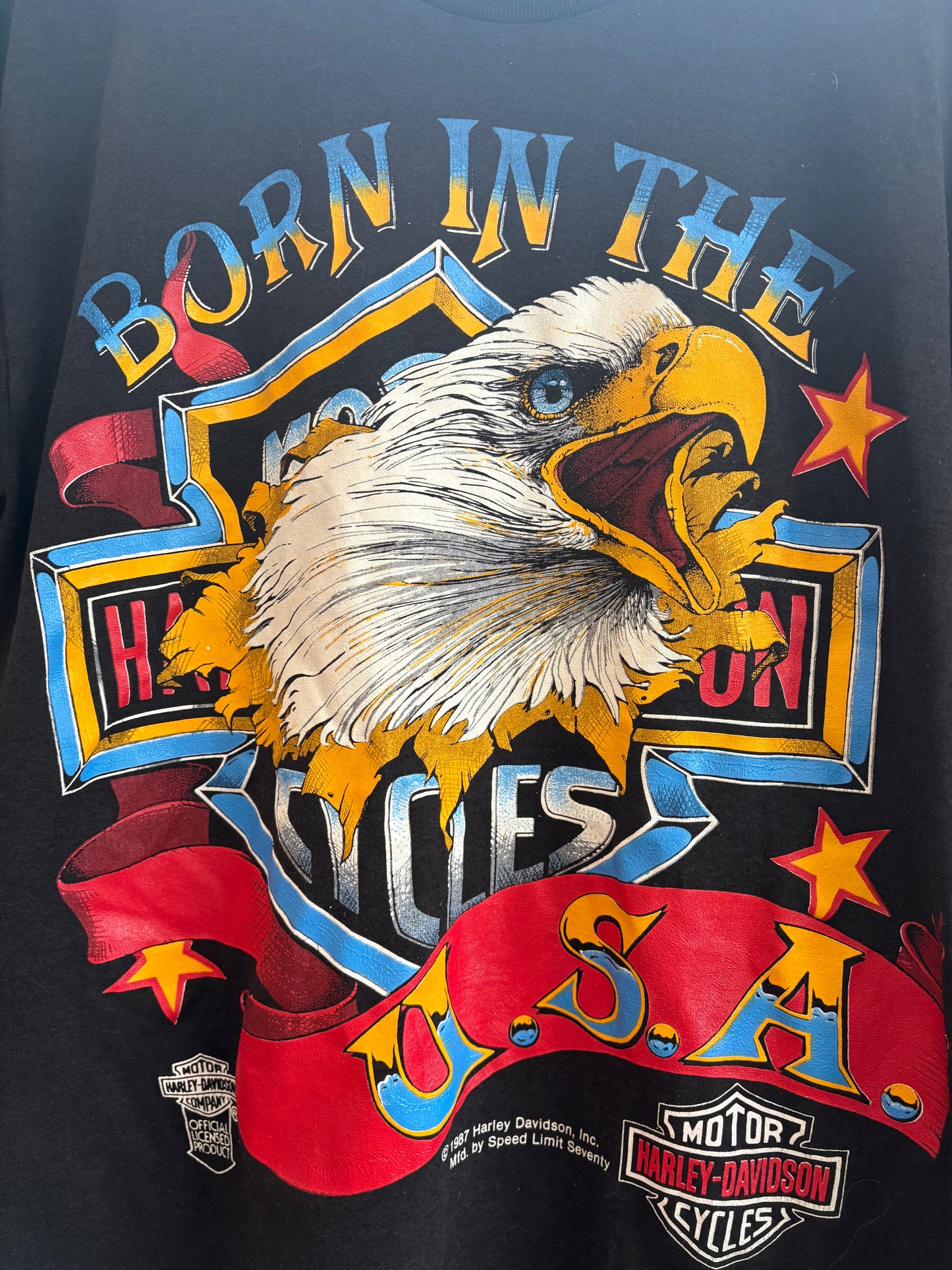 1987 Harley Davidson Born in the USA - Size L LFDW