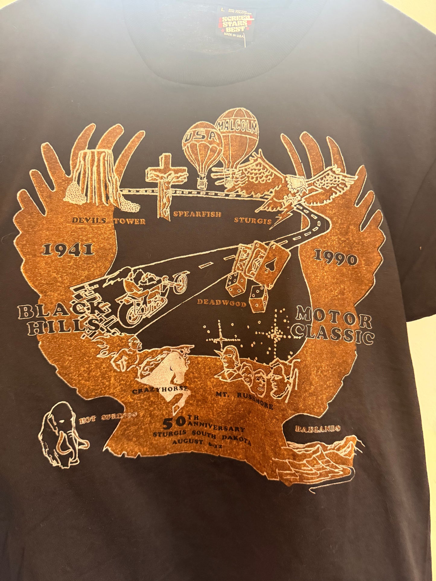 1990 Sturgis Motor Classic Tee Size- L LFDW