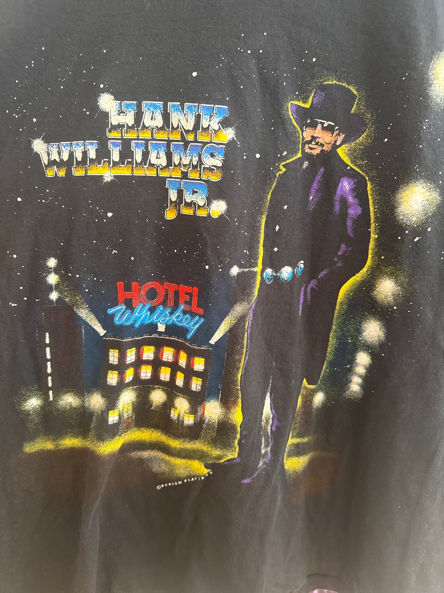 1992 Hank JR Hotel Whiskey Tee Size - L LFDW