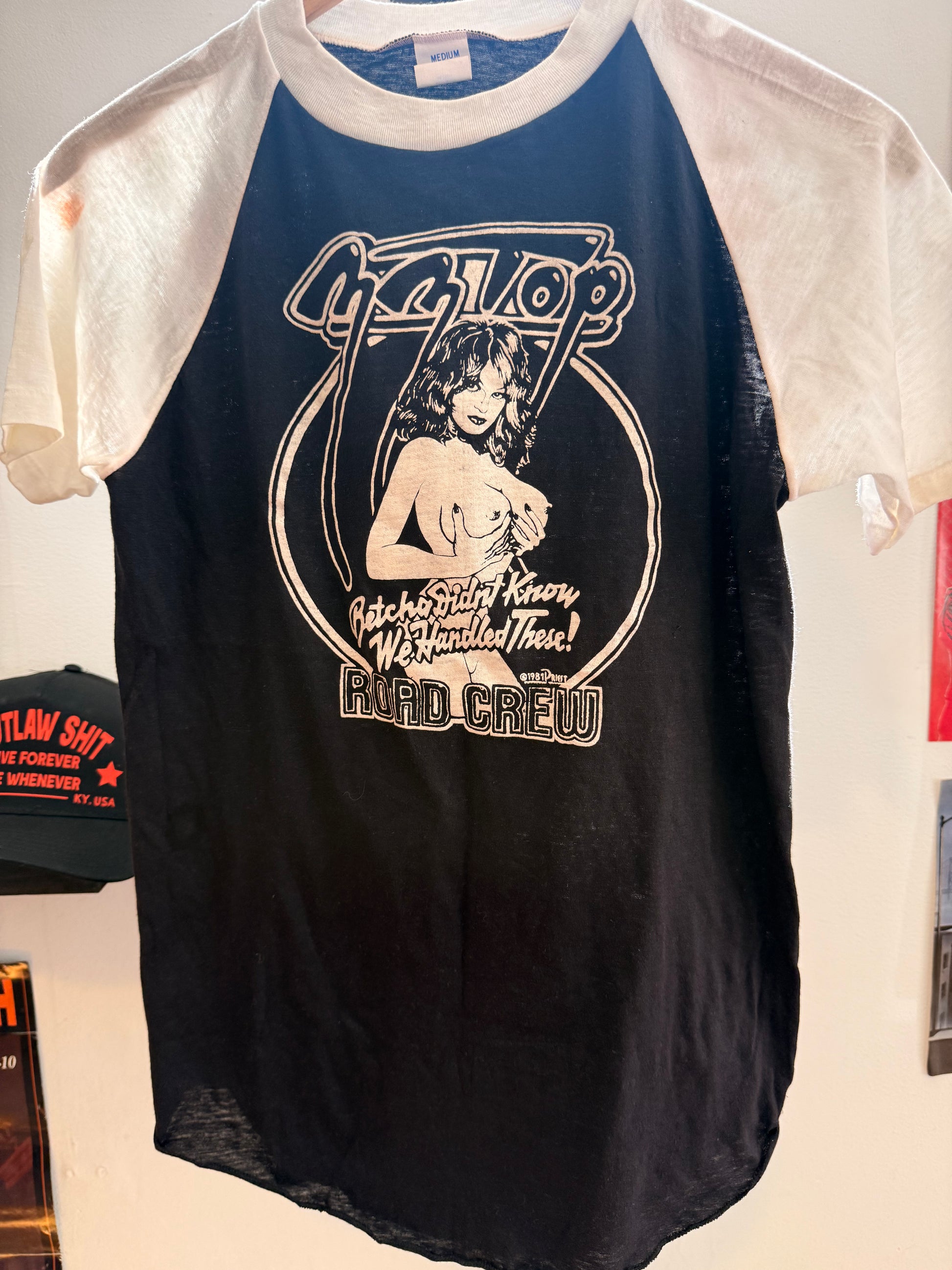 1981 Dusty Hill Personal Collection ZZ Top Road Crew Tee Size-M LFDW