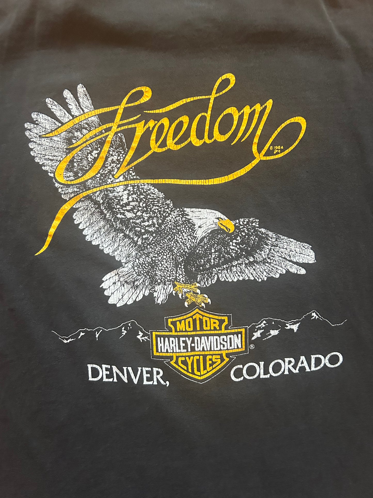 1990 Harley Freedom Ride Tee Size - L