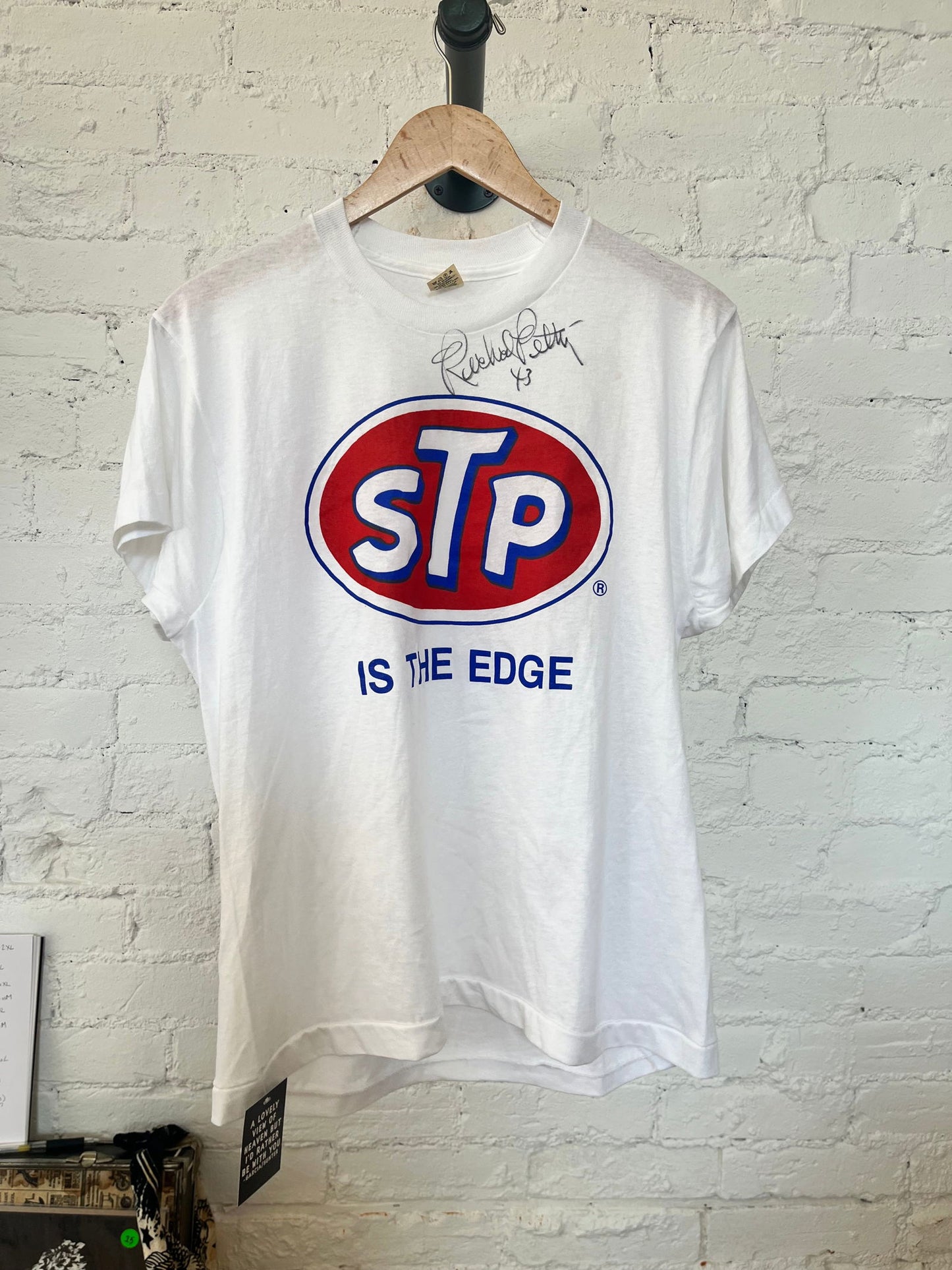 80’s Signed Richard Petty STP Is The Edge Tee Size- L - LFDW