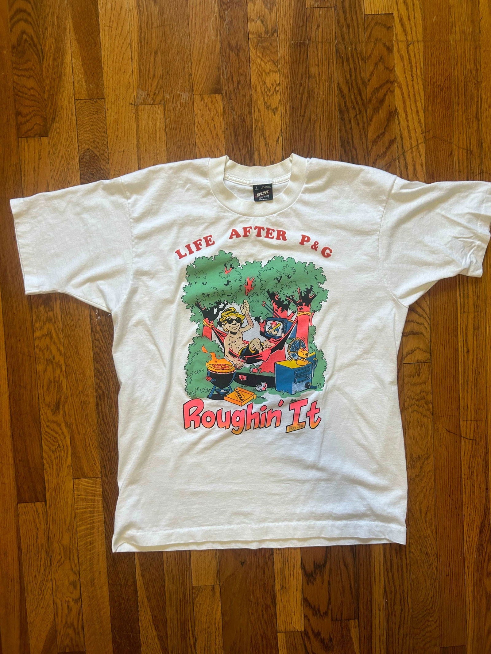 80s/90s Roughin’ It Tee Size - Large - LFDW