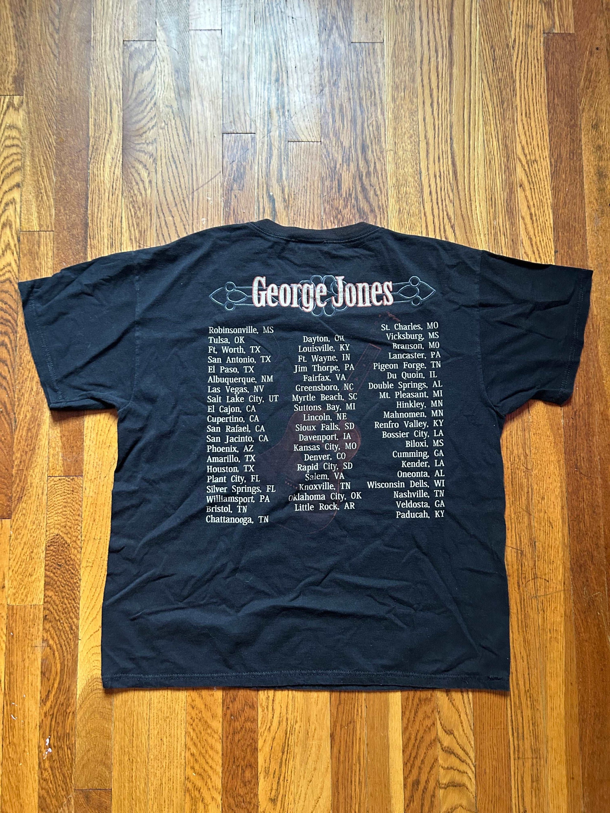 Y2K George Jones Tour Tee Size - L
