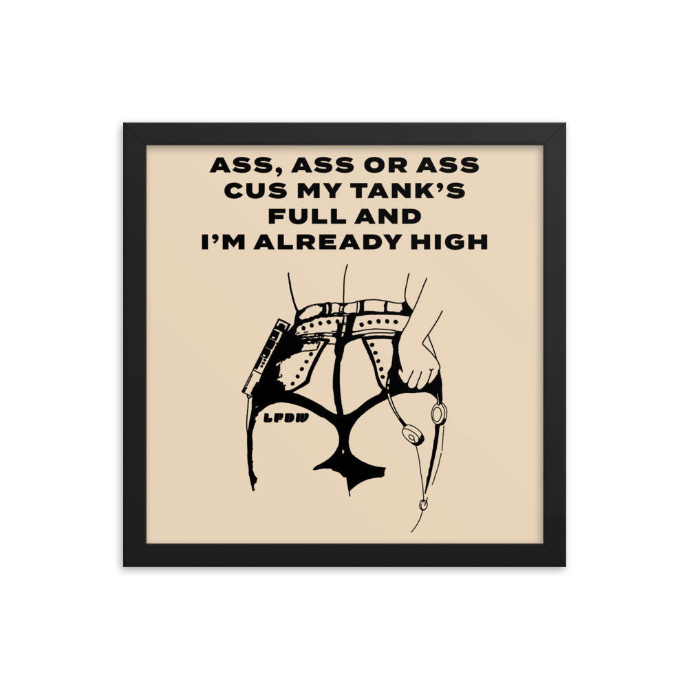 Ass, Ass, or Ass Framed Poster - LFDW