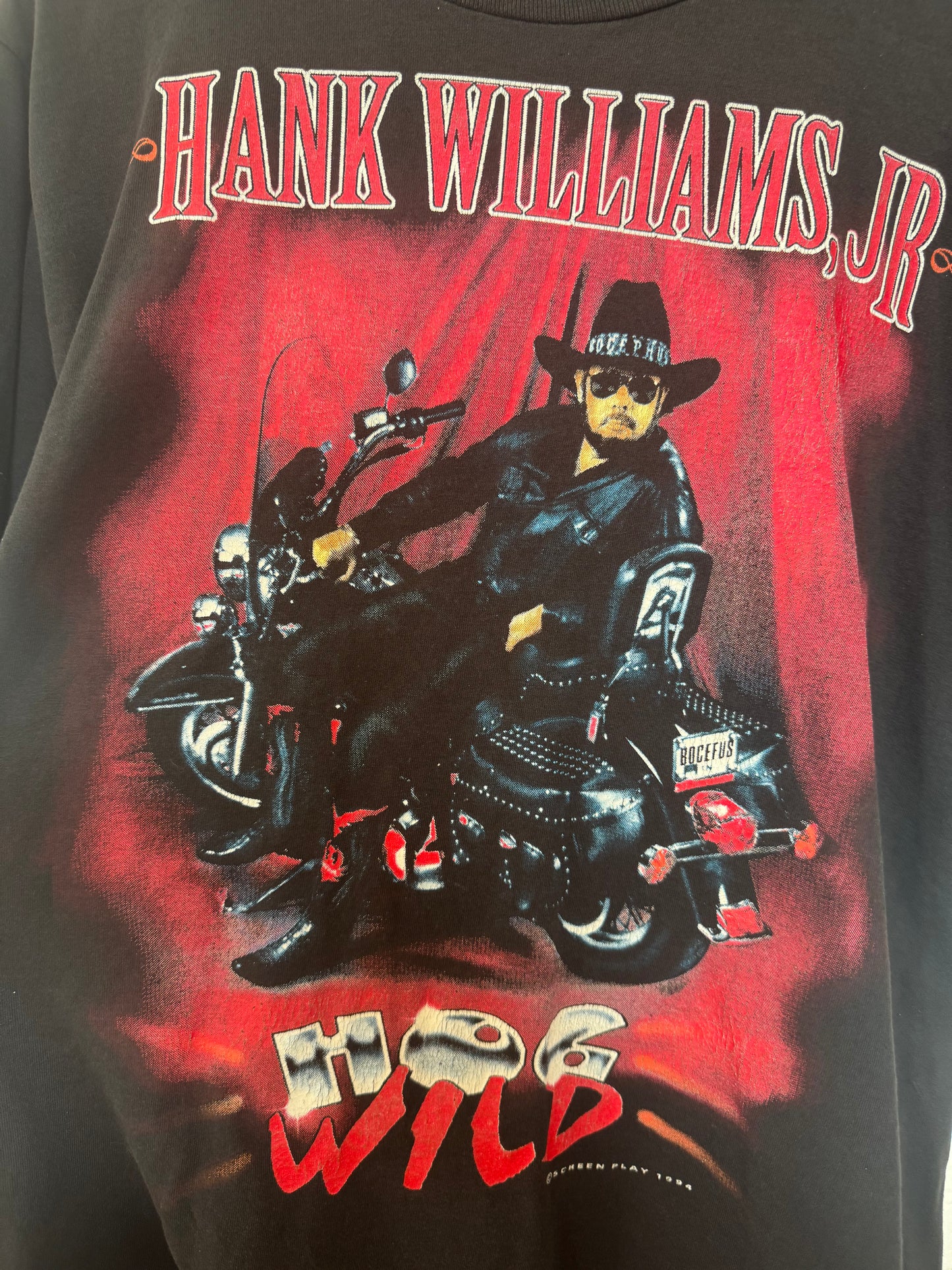 1994 Hank Jr Tour Tee Size - L