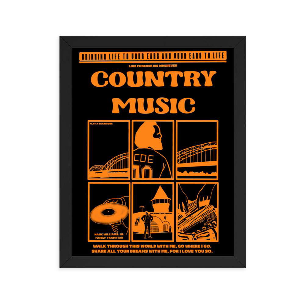 Country Music Framed Poster - LFDW