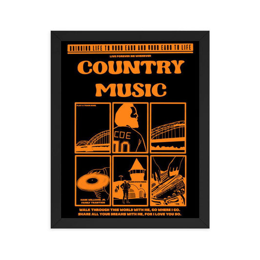 Country Music Framed Poster - LFDW