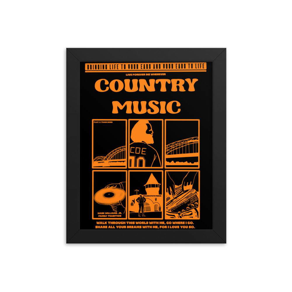 Country Music Framed Poster - LFDW