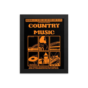 Country Music Framed Poster - LFDW