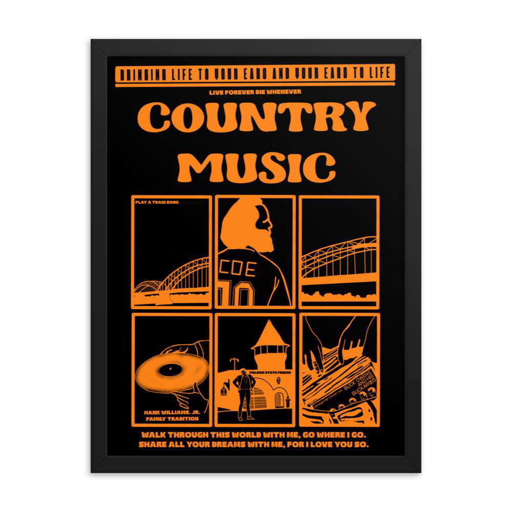 Country Music Framed Poster - LFDW