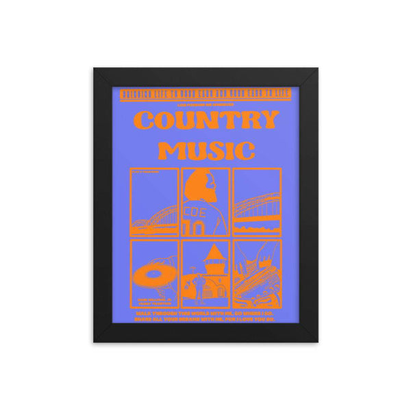 Country Music Framed poster - LFDW
