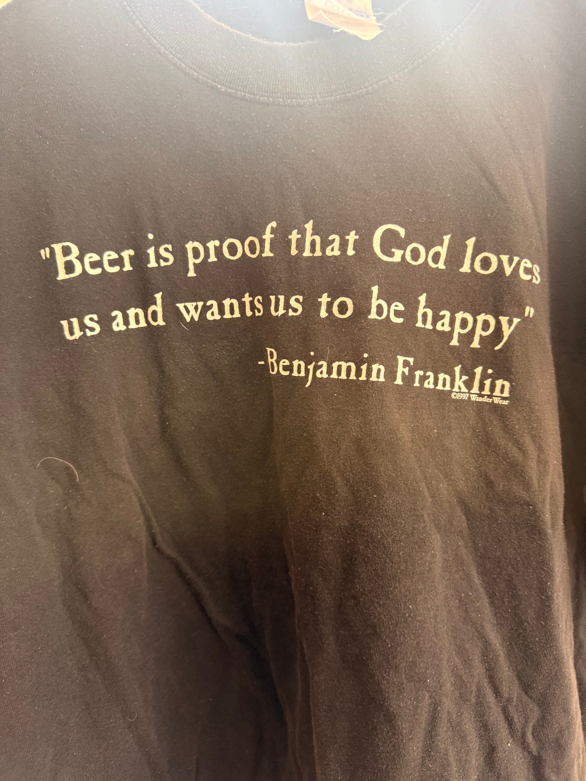 1997 “Beer is proof…” Tee Size-2XL LFDW