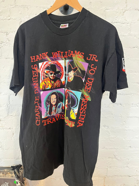 Early 90’s Hank Jr., JoDee Messina, Travis Tritt, and Charlie Daniel’s Tee Size- XL - LFDW
