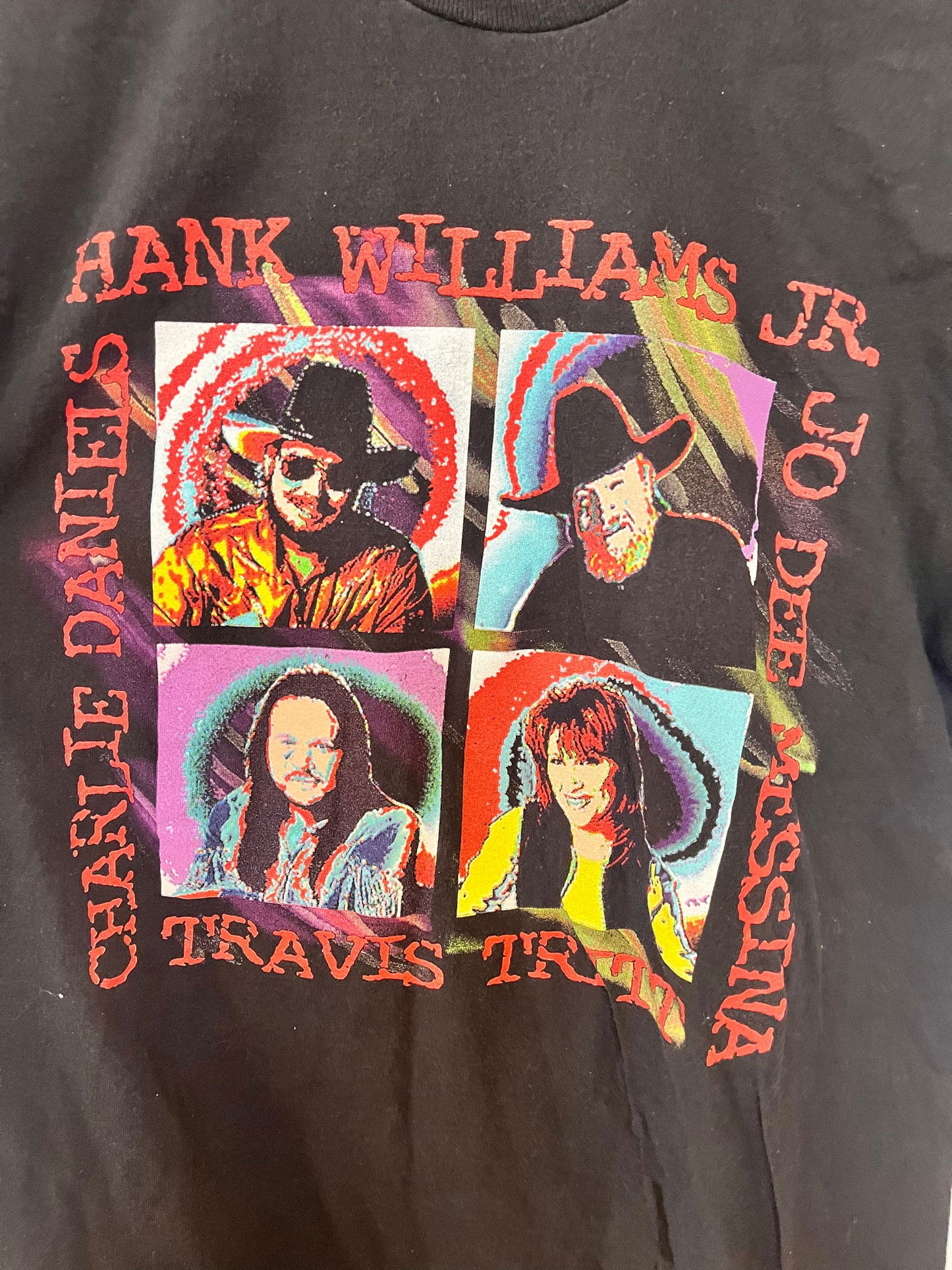 Early 90’s Hank Jr., JoDee Messina, Travis Tritt, and Charlie Daniel’s Tee Size- XL - LFDW