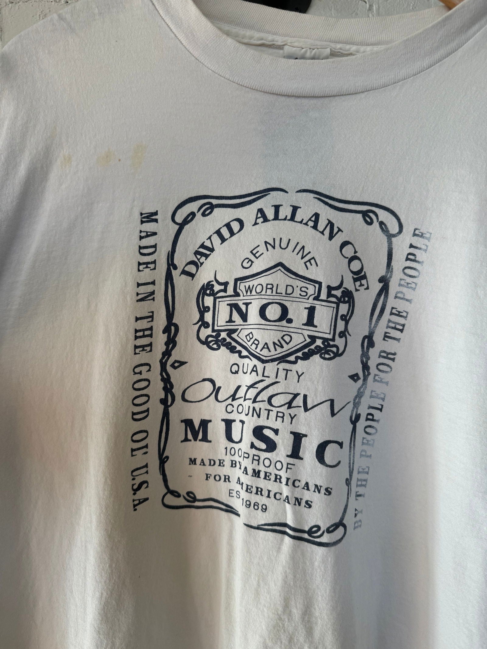 Early 90s David Allan Coe Tee Size - XL - LFDW