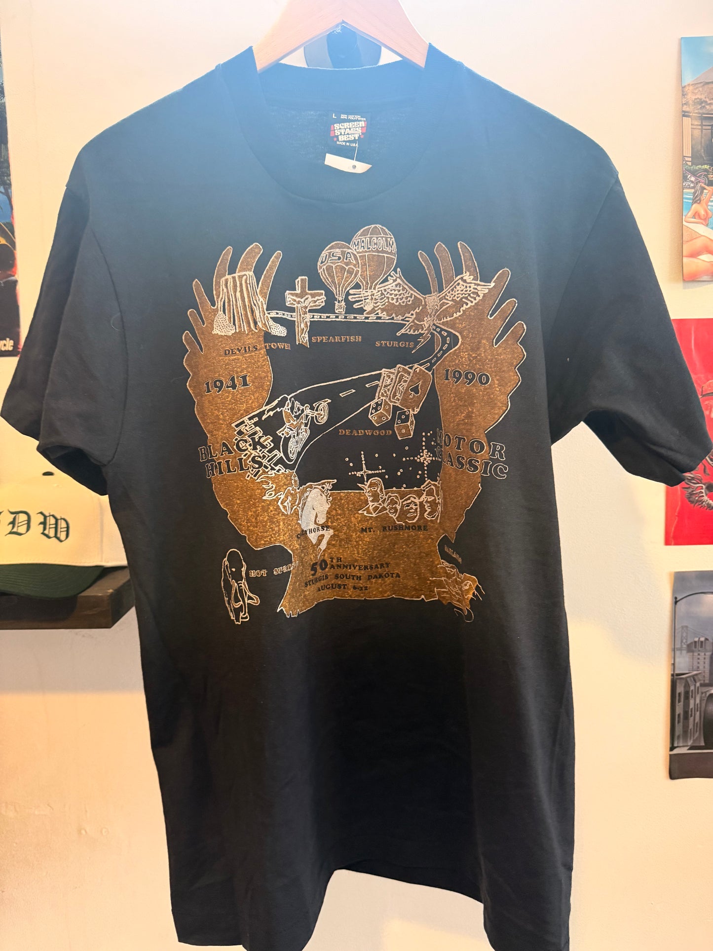 1990 Sturgis Motor Classic Tee Size- L LFDW