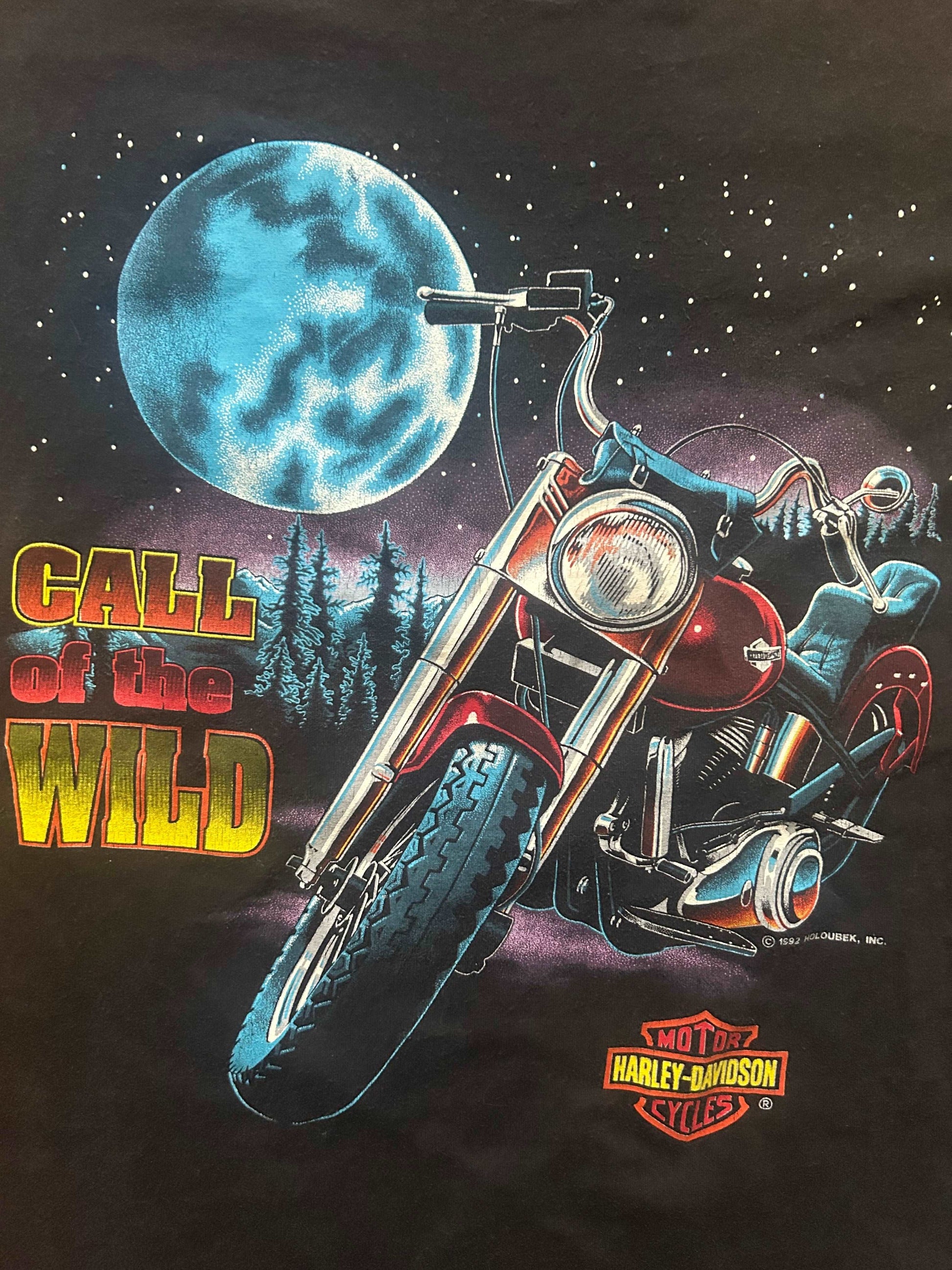 1992 Harley Call of the Wild Tee Size - L