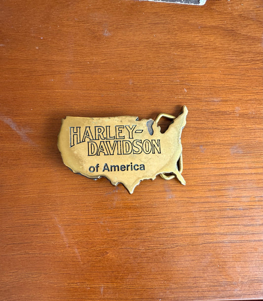 80s Harley Davidson of America Belt Buckle LFDW