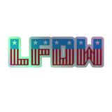 Holographic LFDW Flag Sticker - LFDW