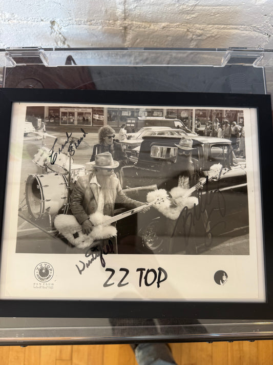 1980s Signed ZZ Top Picture LFDW