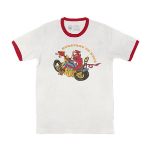 Straight To Hell Ringer Tee LFDW