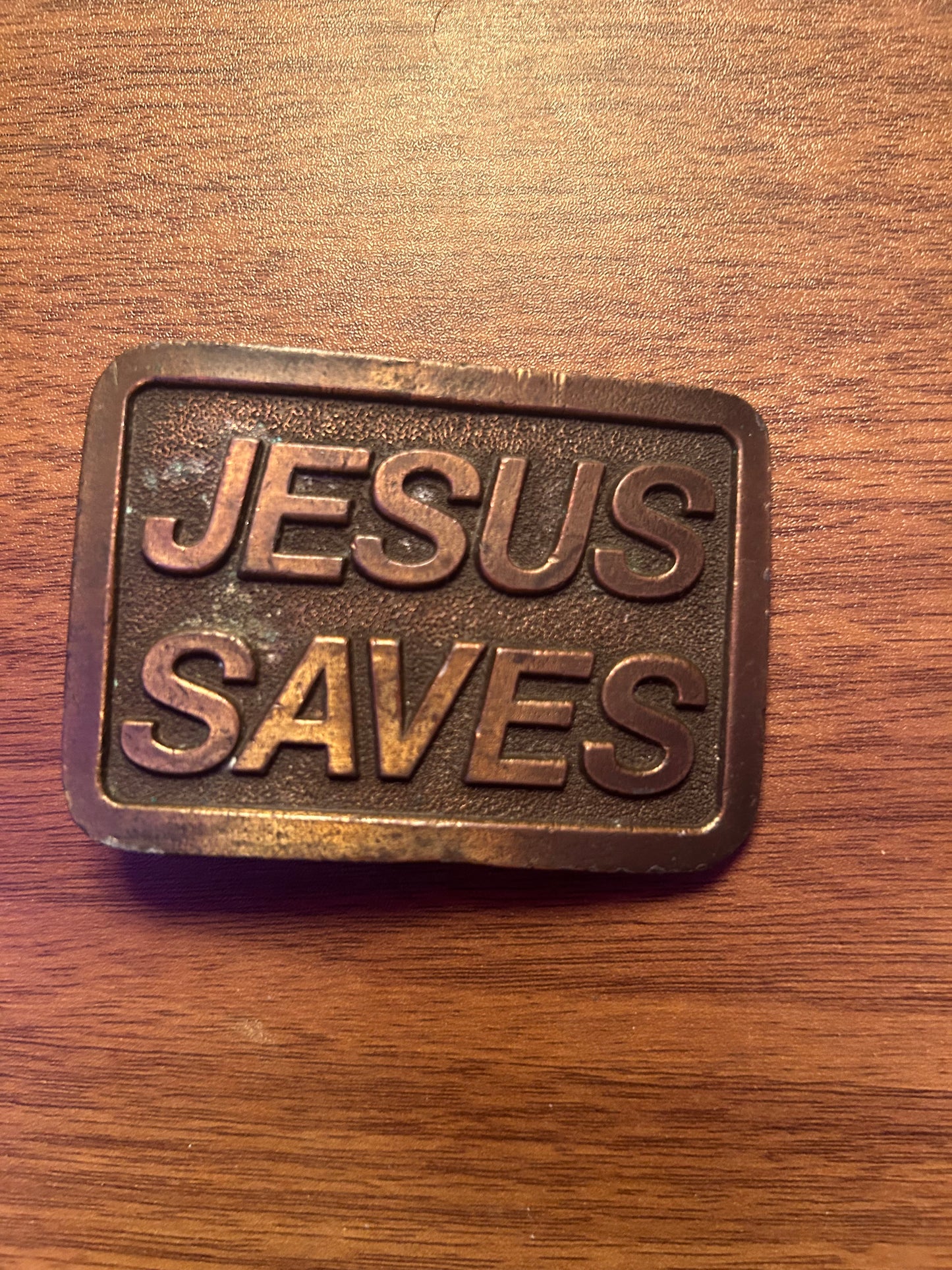 1978 Jesus Saves Belt Buckle