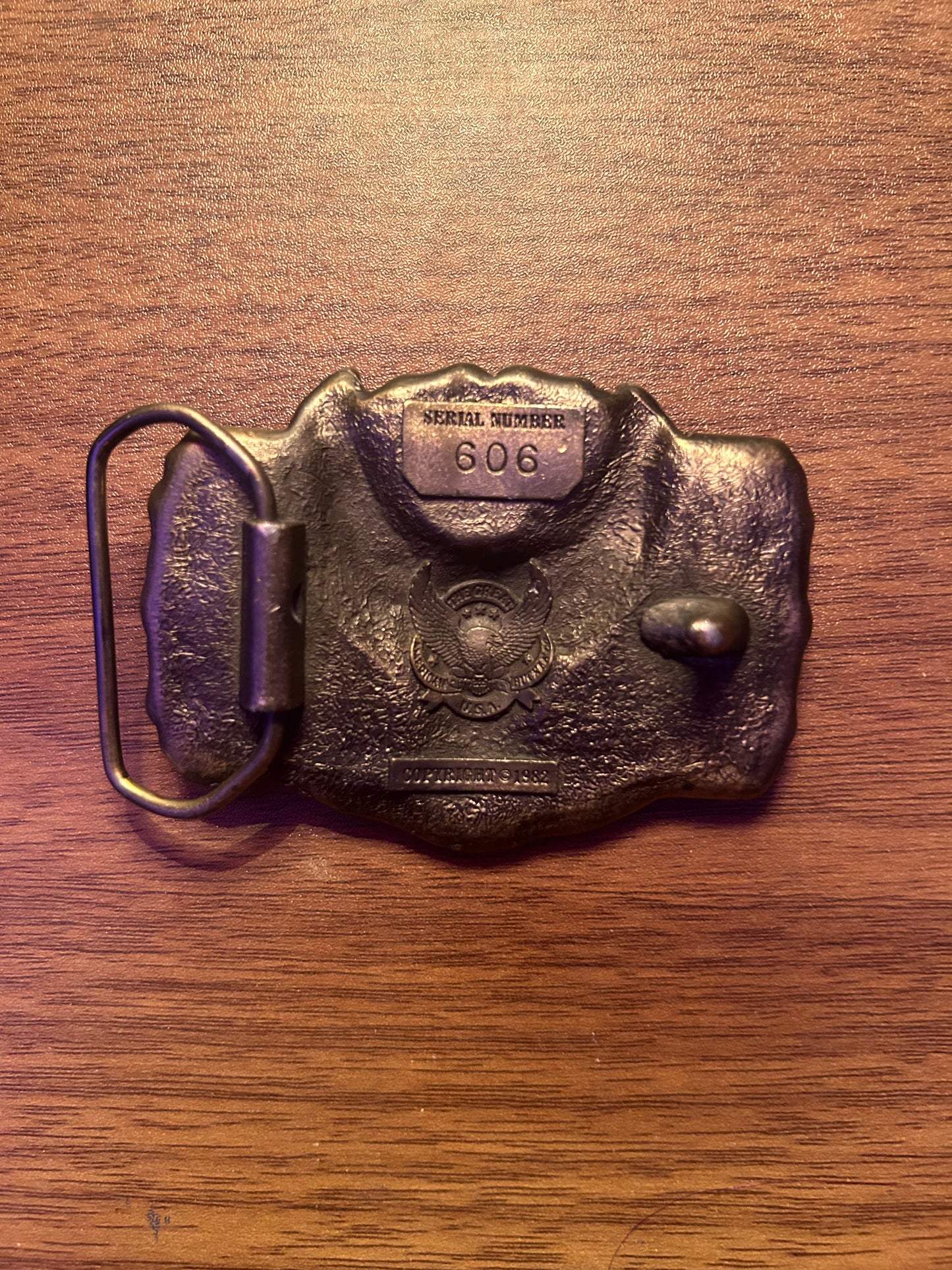 1978 Harley Belt Buckle with Green background