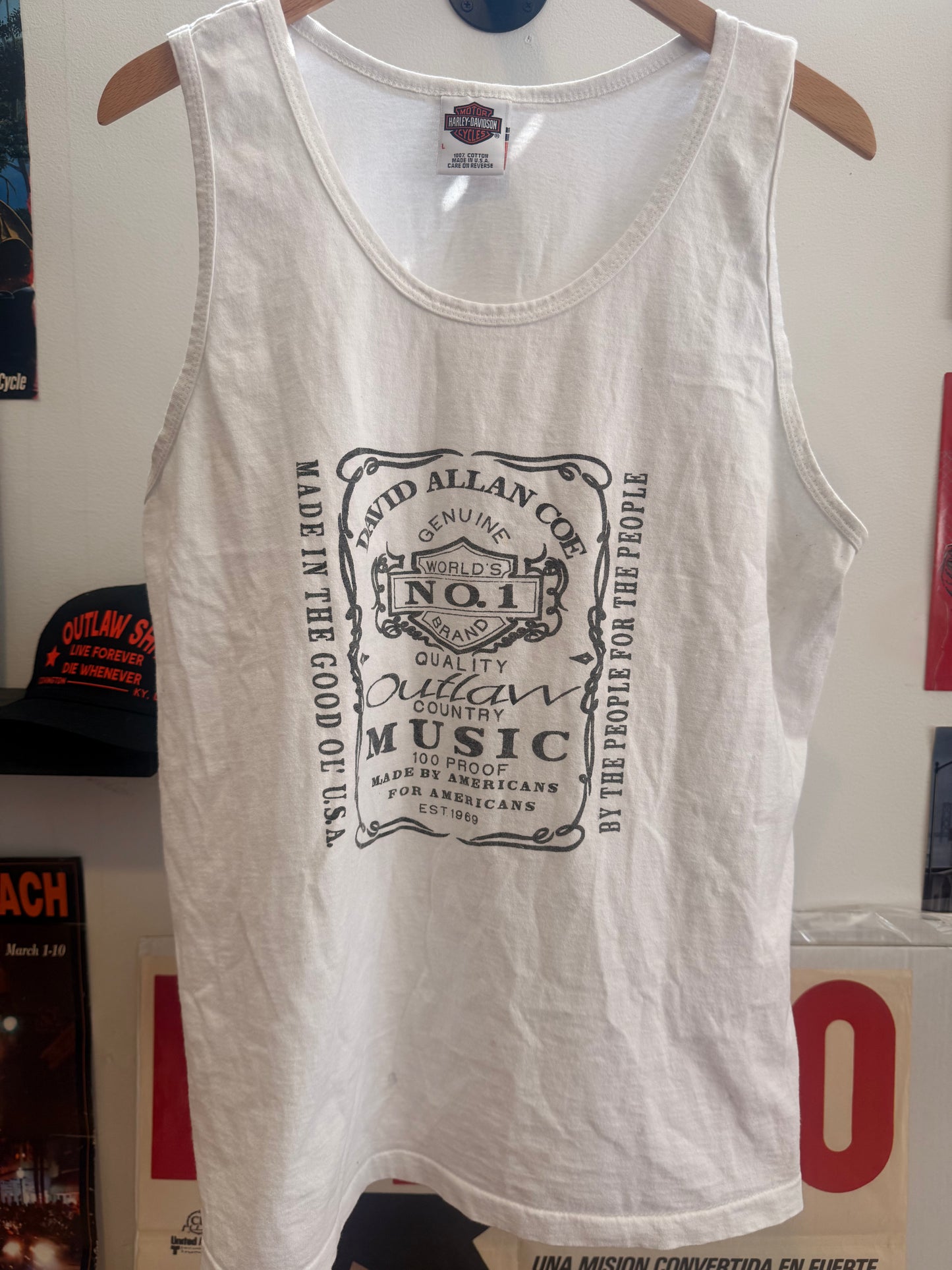 90s Harley David Allan Coe Tank Size- L LFDW