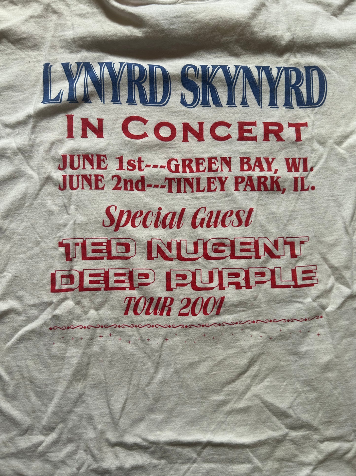2001 Skynyrd Your Tee Size-XL