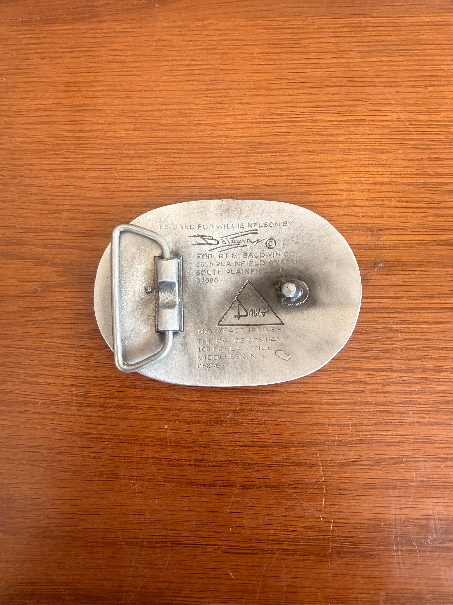 1976 Willie Nelson Belt Buckle LFDW